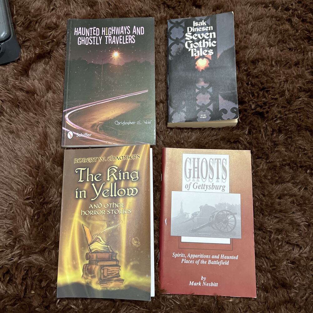 Set of 4 Books Gothic Tales Horror Stories Ghosts Stories Haunted Highways